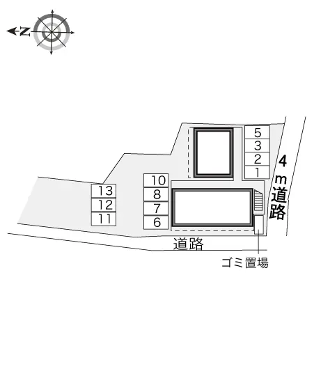 ★手数料０円★岡山市南区新保 月極駐車場